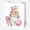 Paște Flowers sac de cadou din hârtie 19x23x10,5 cm