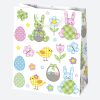 Paște Flowers sac de cadou din hârtie 19x23x10,5 cm
