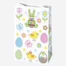 Paște Bunny pungă cadou din hârtie 16x24x7 cm