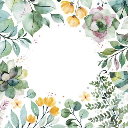 Floare Floral Frame set de șervețele 20 bucăți, 33x33 cm