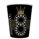 La mulți ani Hollywood Style Happy Birthday 18 pahare de hârtie 8 bucăți 250 ml