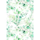 Colorat Eucalyptus Twigs Față de masă din hârtie cu flori 120x180 cm