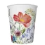 Colorat Meadow in June Set de pahare din hârtie cu flori, 8 bucăți, 250 ml