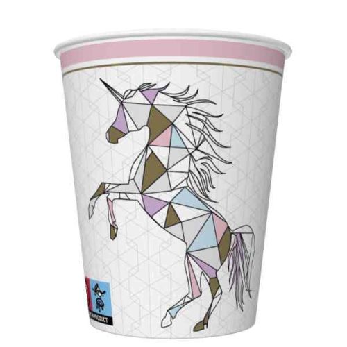 Unicorn Graphic Wild pahar de hârtie 8 buc 250 ml