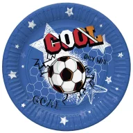 Fotbal Cool farfurie de hârtie 8 buc 18 cm