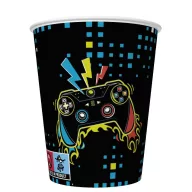 Gamer Play Pad pahar de hârtie, set de 8, 250 ml