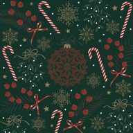 Crăciun Motifs Collage șervețele, pachet de 20, 33x33 cm