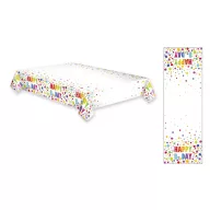   La mulți ani Dots Față de masă din hârtie Happy Birthday 120x180 cm
