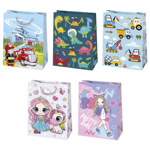 Colorat Party pungă de cadou din hârtie, sac de cadou 40.5x56x25 cm