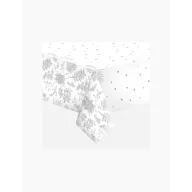   Crăciun Botanical Silver față de masă de hârtie 120x180 cm