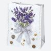 Colorat Bunch Pungă cadou de hârtie lavandă, pungă 19x23x10,5 cm