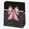 Colorat Bow sac de cadou din hârtie 19x23x10,5 cm