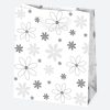 Colorat White Pungă cadou din hârtie cu model 19x23x10,5 cm