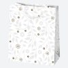 Colorat White Pungă cadou din hârtie cu model 19x23x10,5 cm