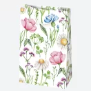 Colorat Mirth Sac cadou din hârtie cu flori, 16x24x7 cm