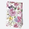 Colorat Mirth Sac cadou din hârtie cu flori, 16x24x7 cm