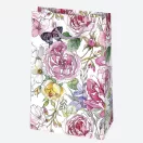 Colorat Mirth Sac cadou din hârtie cu flori, 16x24x7 cm