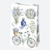 Colorat Mirth Sac cadou din hârtie cu flori, 16x24x7 cm