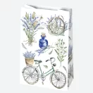 Colorat Mirth Sac cadou din hârtie cu flori, 16x24x7 cm
