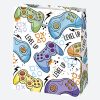 Party Boyish sac de cadou din hârtie 19x23x10,5 cm