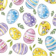 Paște Watercolour Eggs șervețel 20 buc. 25x25 cm