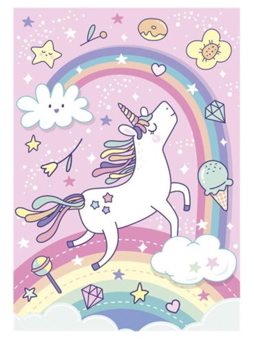 Unicorn Rainbow Dosar A/4 cu elastic