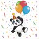 Animale Funny Panda șervețel 20 buc 33x33 cm