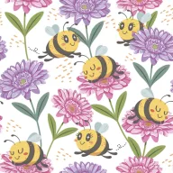 Floare Happy Bees șervețel 20 de buc 33x33 cm