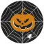 Halloween Scary Black farfurii de hârtie set de 8, 22,7 cm