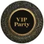 Party Gold VIP farfurii de hârtie set de 8, 18 cm