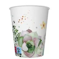 Colorat Floral Frame Pahar de hârtie cu flori 8 buc 250 ml