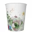 Colorat Floral Frame Pahar de hârtie cu flori 8 buc 250 ml