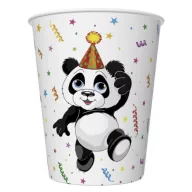 Animale Funny Panda pahar de hârtie 8 bucăți 250 ml