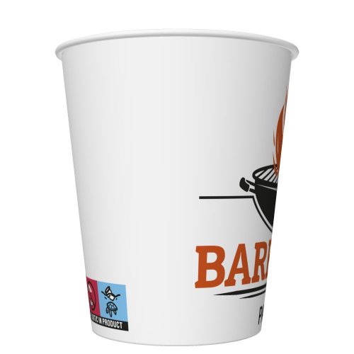 BBQ Party Pahar de hârtie pentru grătar 8 buc 250 ml