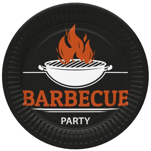 BBQ Party Set farfurii de hârtie pentru grătar 8 bucăți 18 cm
