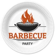 BBQ Party Farfurii de hârtie Barbecue, set de 8, 22,7 cm