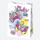 Colorat Party pungă de cadou din hârtie 23x32x11 cm