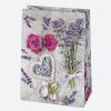 Colorat Vase Pungă de cadou din hârtie lavandă, 23x32x11 cm
