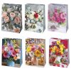 Colorat Bouquet Pungă pentru cadouri din hârtie florală, pungă cadou 23x32x11 cm