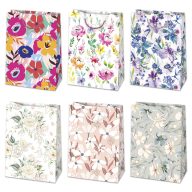   Colorat Blossom Sacoșă cadou din hârtie cu flori 23x32x11 cm