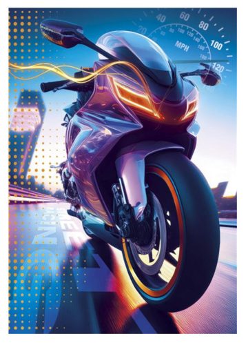 Motocicletă Speed Mapă elastică A/4