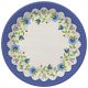 Colorat Folk Set farfurii de hârtie cu broderie, 8 buc, 22,7 cm