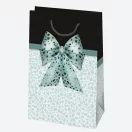 Colorat Bow săculeț de cadou din hârtie 16x24x7 cm