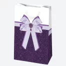 Colorat Bow săculeț de cadou din hârtie 16x24x7 cm
