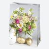 Paște Flowers pungă cadou din hârtie 23x32x11 cm