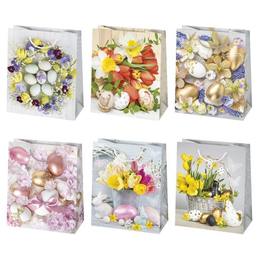 Paște Colorful sacoșă cadou de hârtie 19x23x10,5 cm