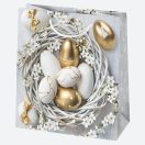 Paște Spring pungă cadou din hârtie 15,5x15,5x8 cm