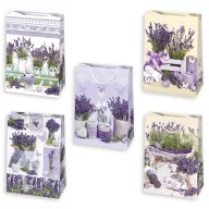   Colorat Butterfly Sac de cadou din hârtie cu lavandă 29x40x12 cm