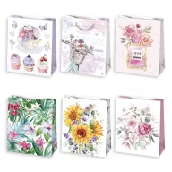 Floare Beauty sac cadou din hârtie 19x23x10,5 cm