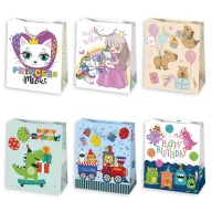 Colorat Cute Kids sac cadou din hârtie 19x23x10,5 cm